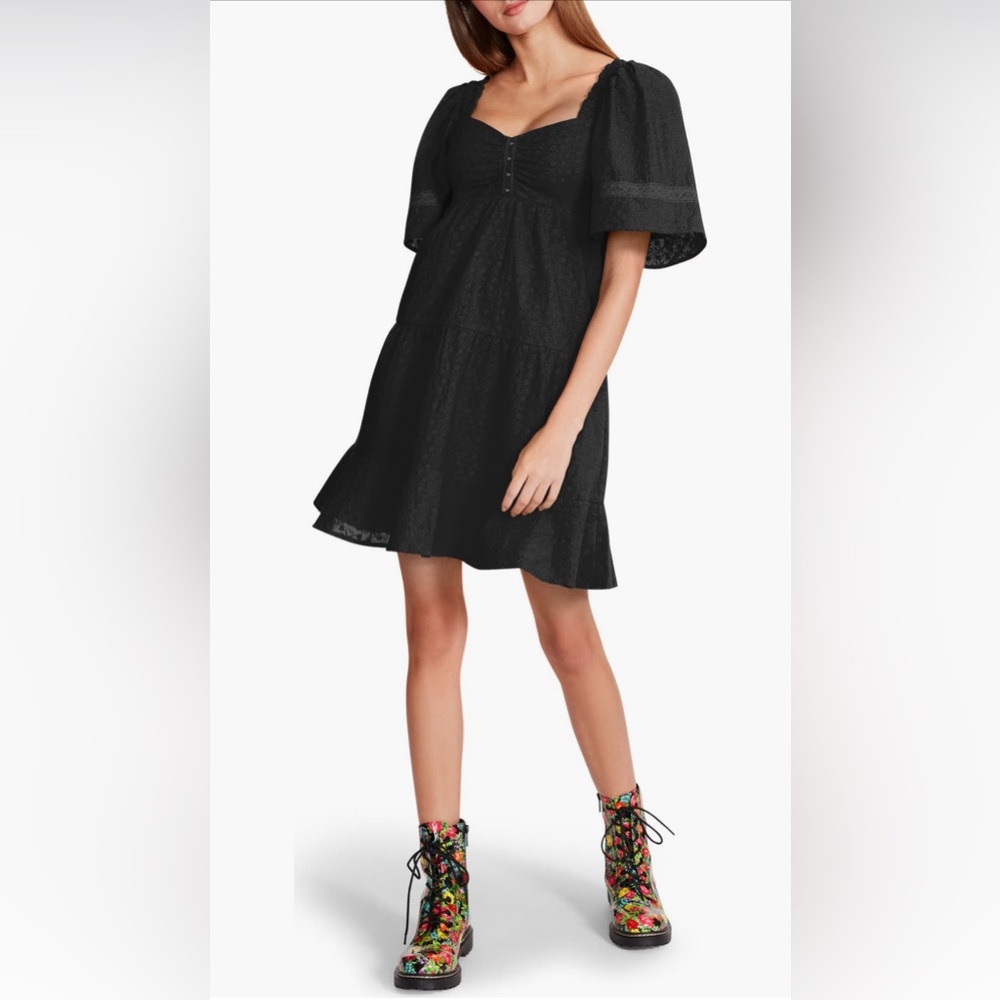 NWT Betsey Johnson Lace Front Floral Mini Dress